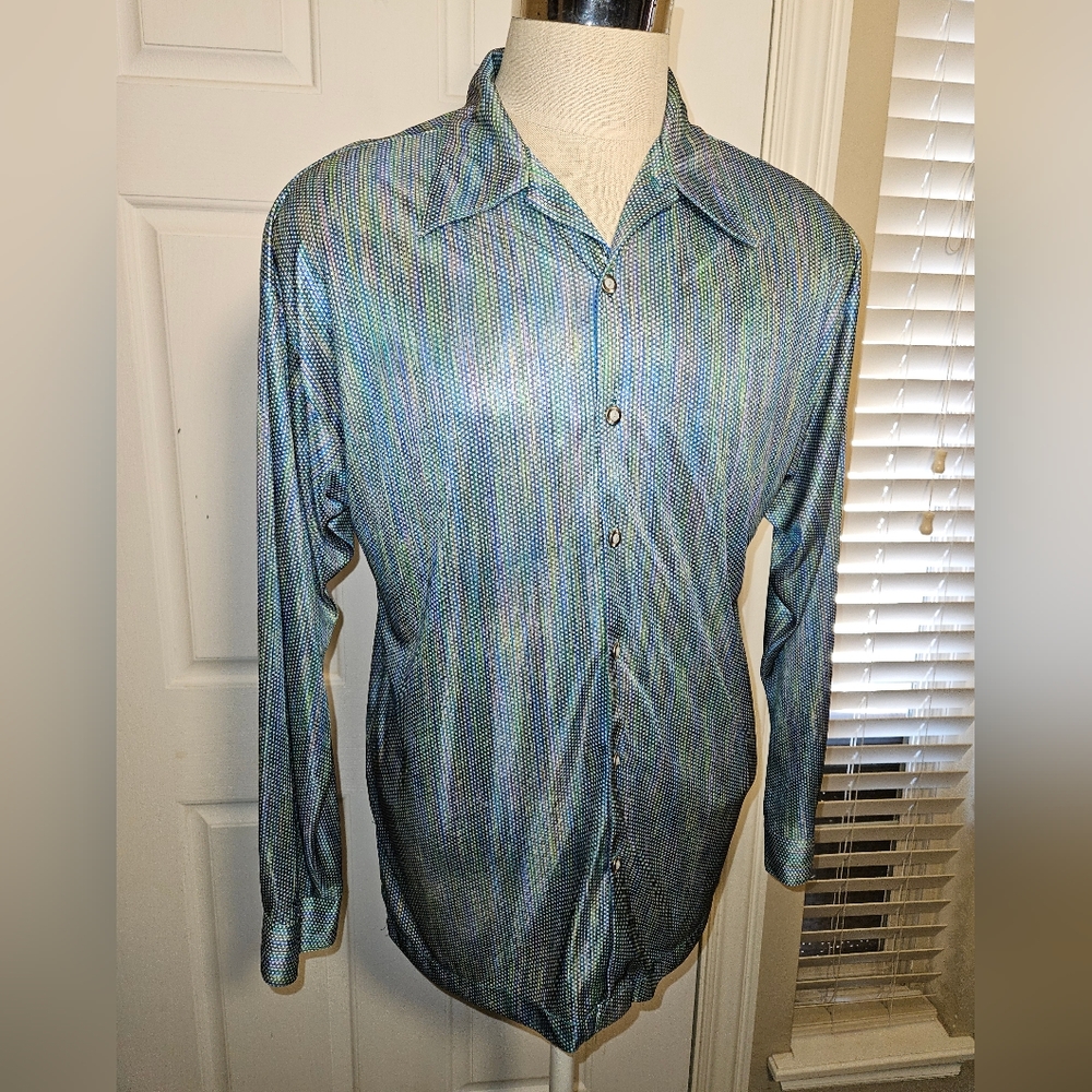 VINTAGE 70's Monzini long sleeve shirt size medium